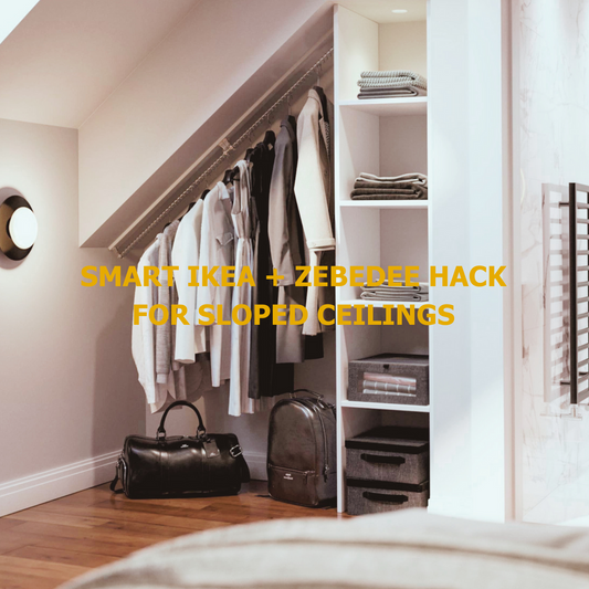 Smart IKEA + Zebedee Hack for Sloped Ceilings
