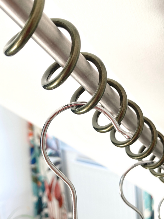 Close up of Zebedee Stag Beetle Angled Wardrobe Rail