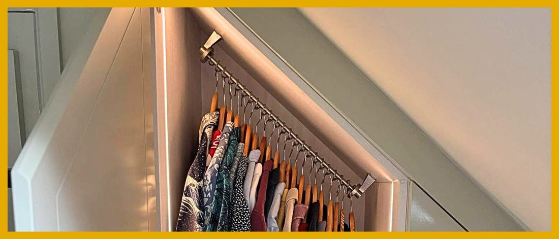 Four Ways to Fit a Zebedee Rail on a Sloped Ceiling.