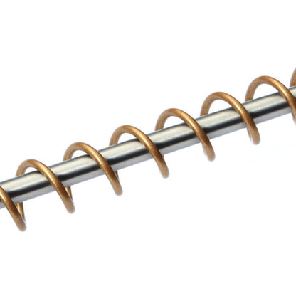 Close up product shot of Zebedee Rolled Gold Angled hanging Rail