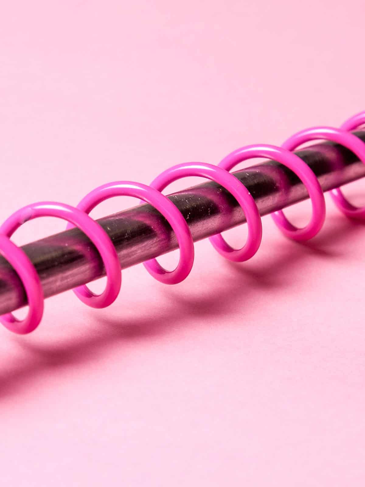 Zebedee Any Angle Hanging Rail - Pink on Pink background