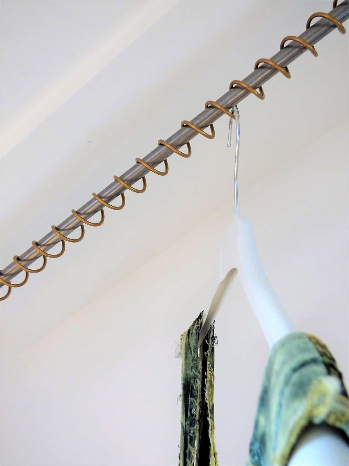 Zebedee Any Angle Hanging Rail - Rolled gold - Shown fitted in loft conversion