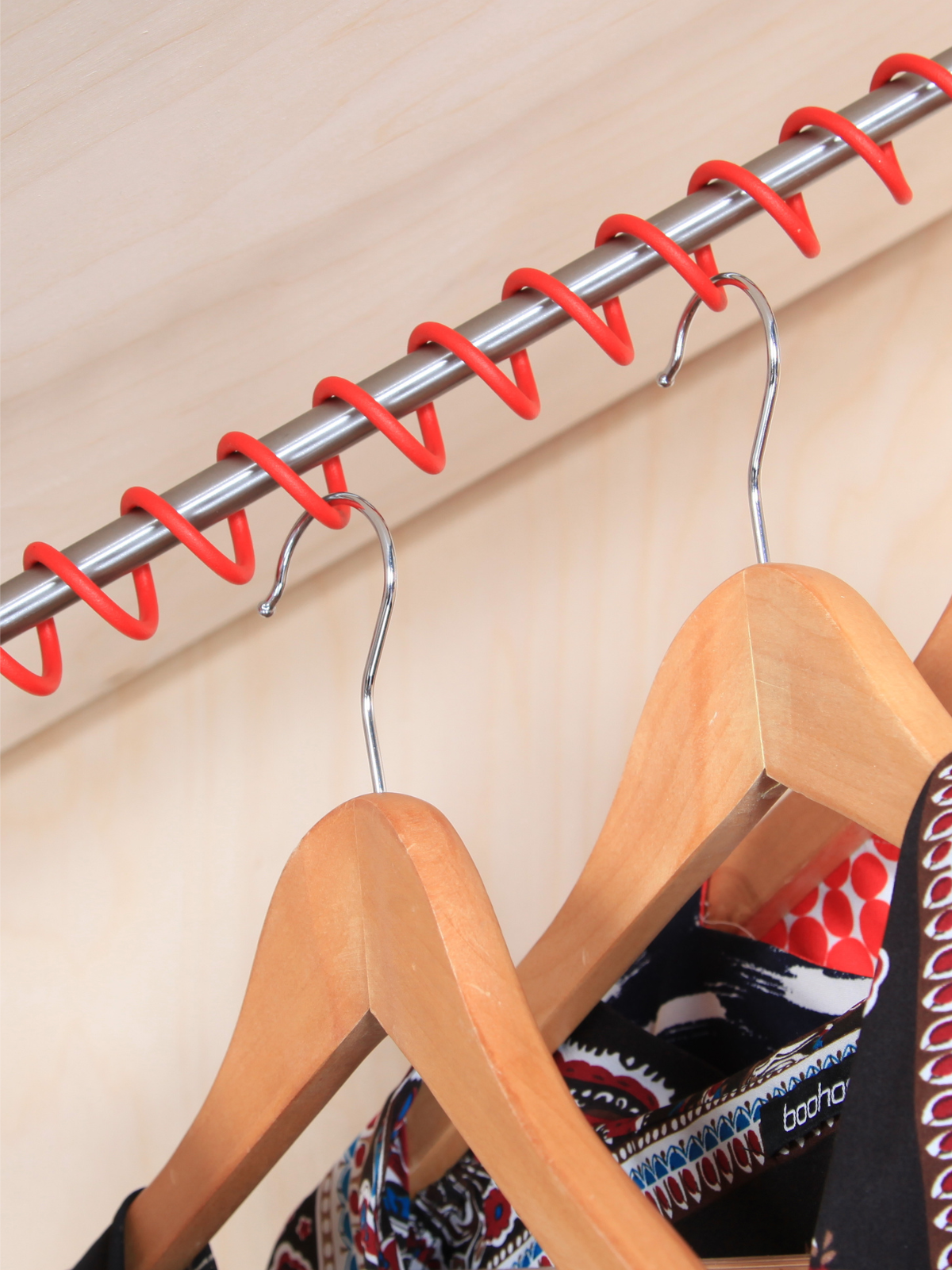 Zebedee® Textured Red - Any Angle Clothes Rail 2